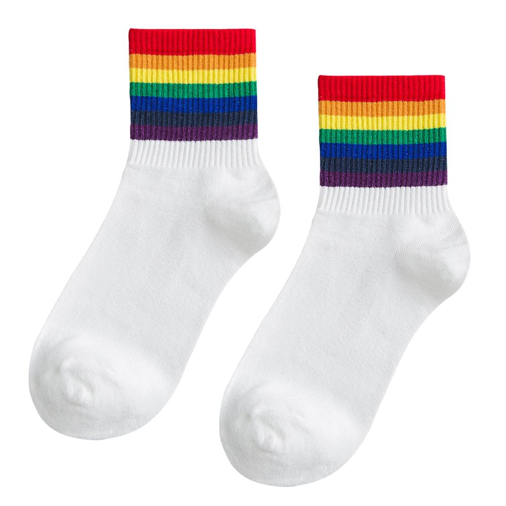 Rainbow Colors Cotton Socks for Her | Socksies
